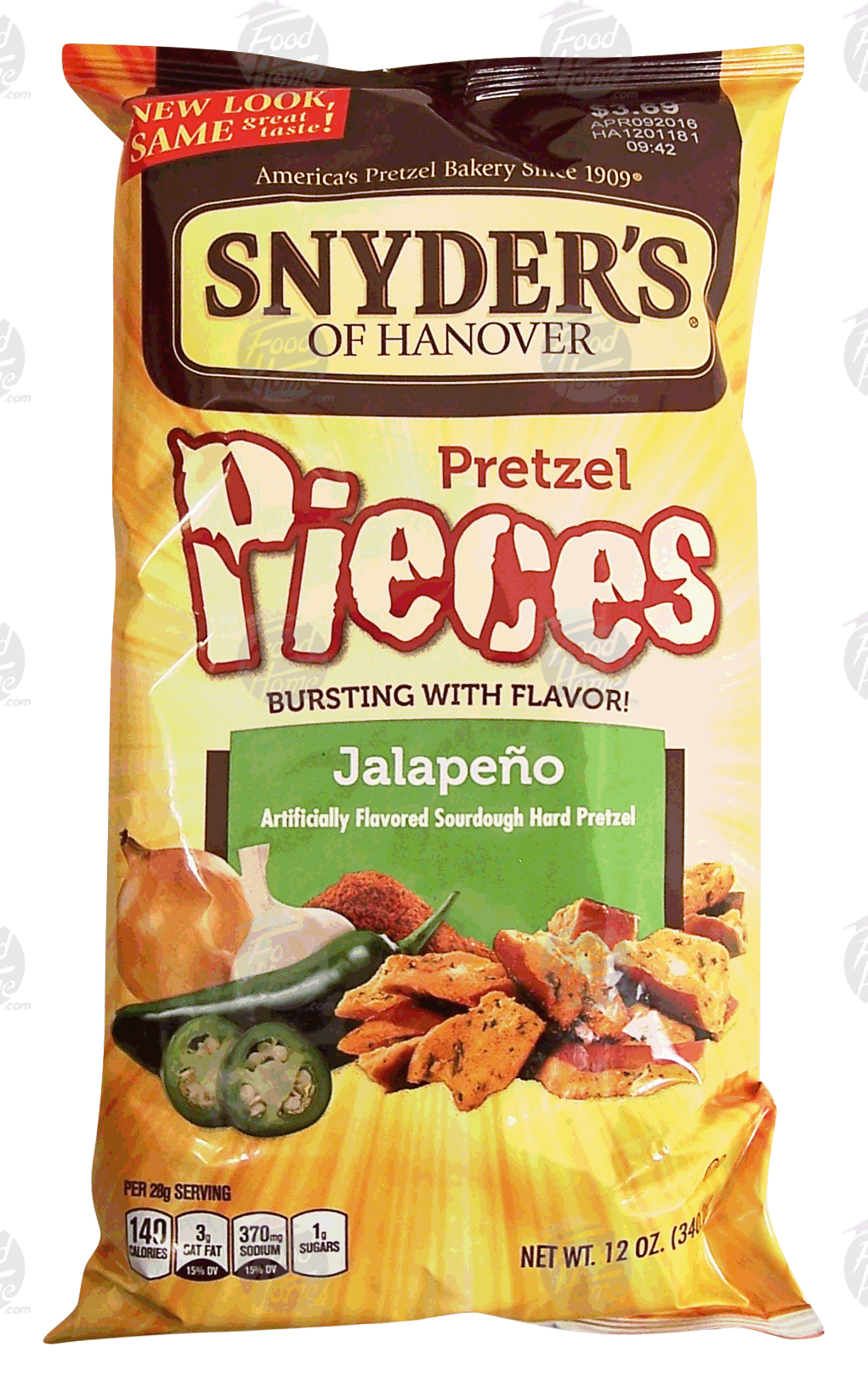 Snyder's Of Hanover  jalapeno pretzel pieces, sourdough hard pretzels Full-Size Picture